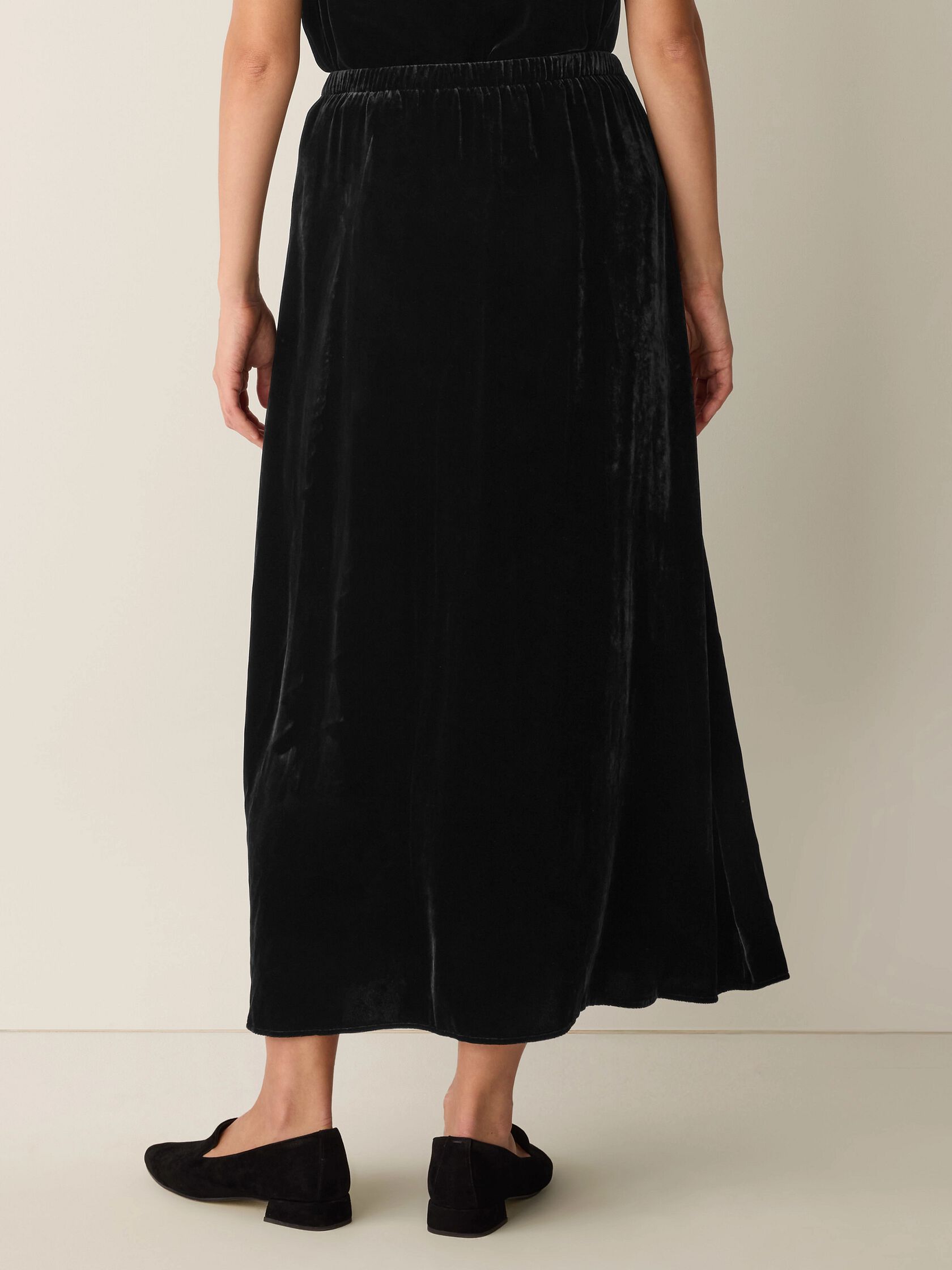 Velvet Flared Skirt