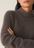 Cashmere Silk Boucle Bliss Turtleneck Top