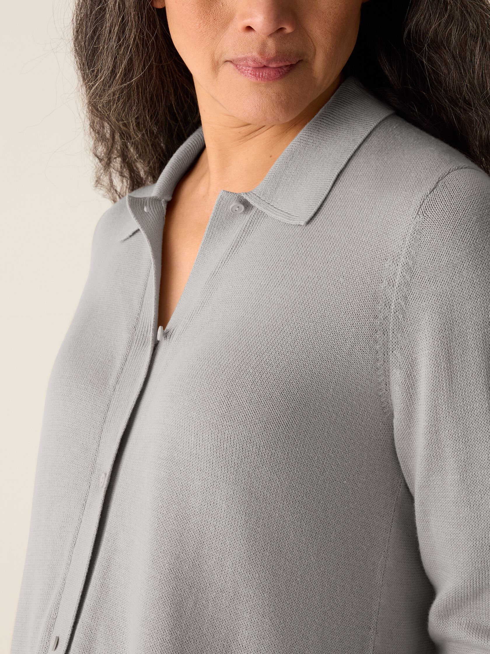 Peruvian Cotton Blend Long Cardigan