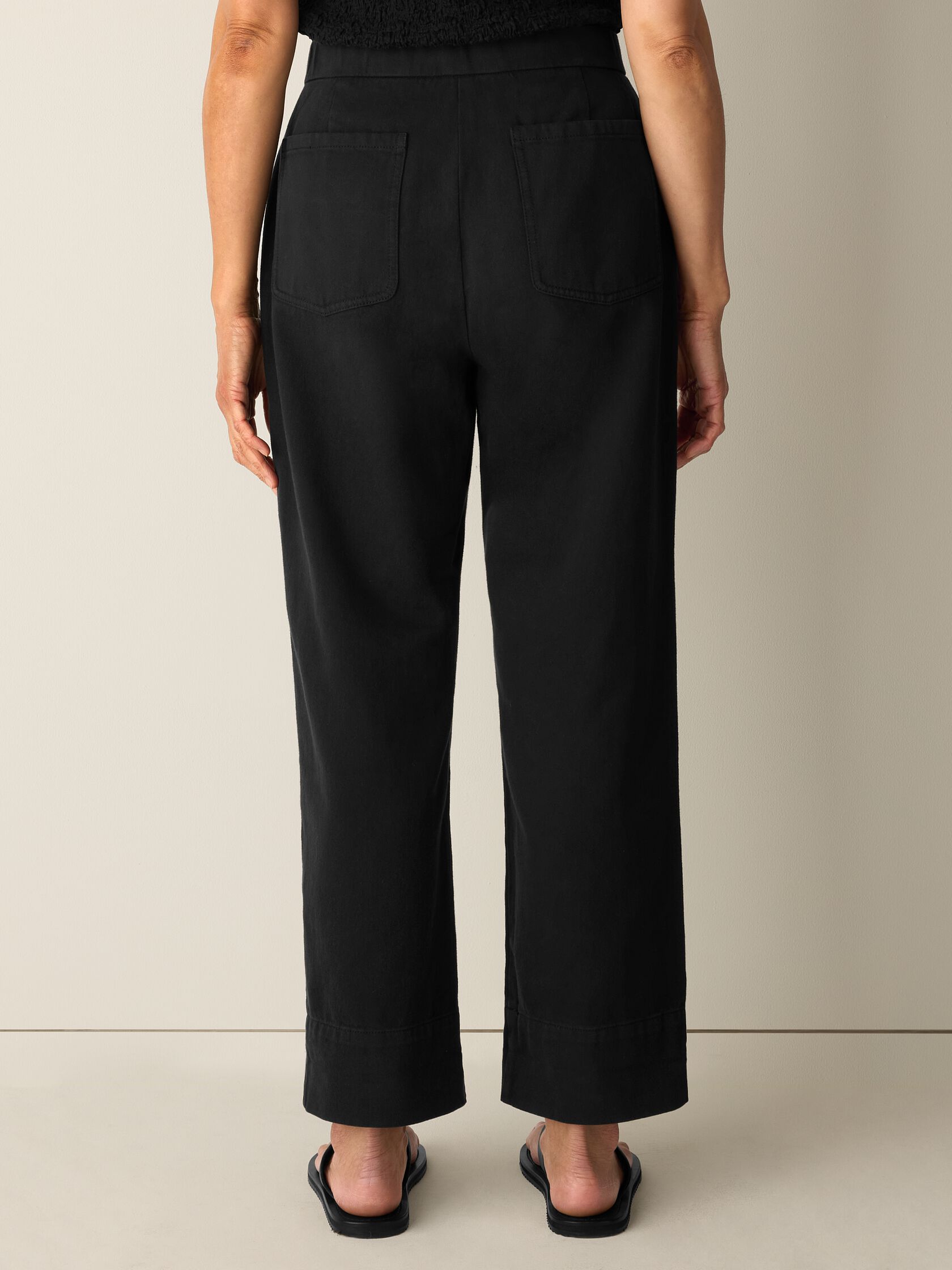 Garment-Dyed Utility Cotton Straight Pant
