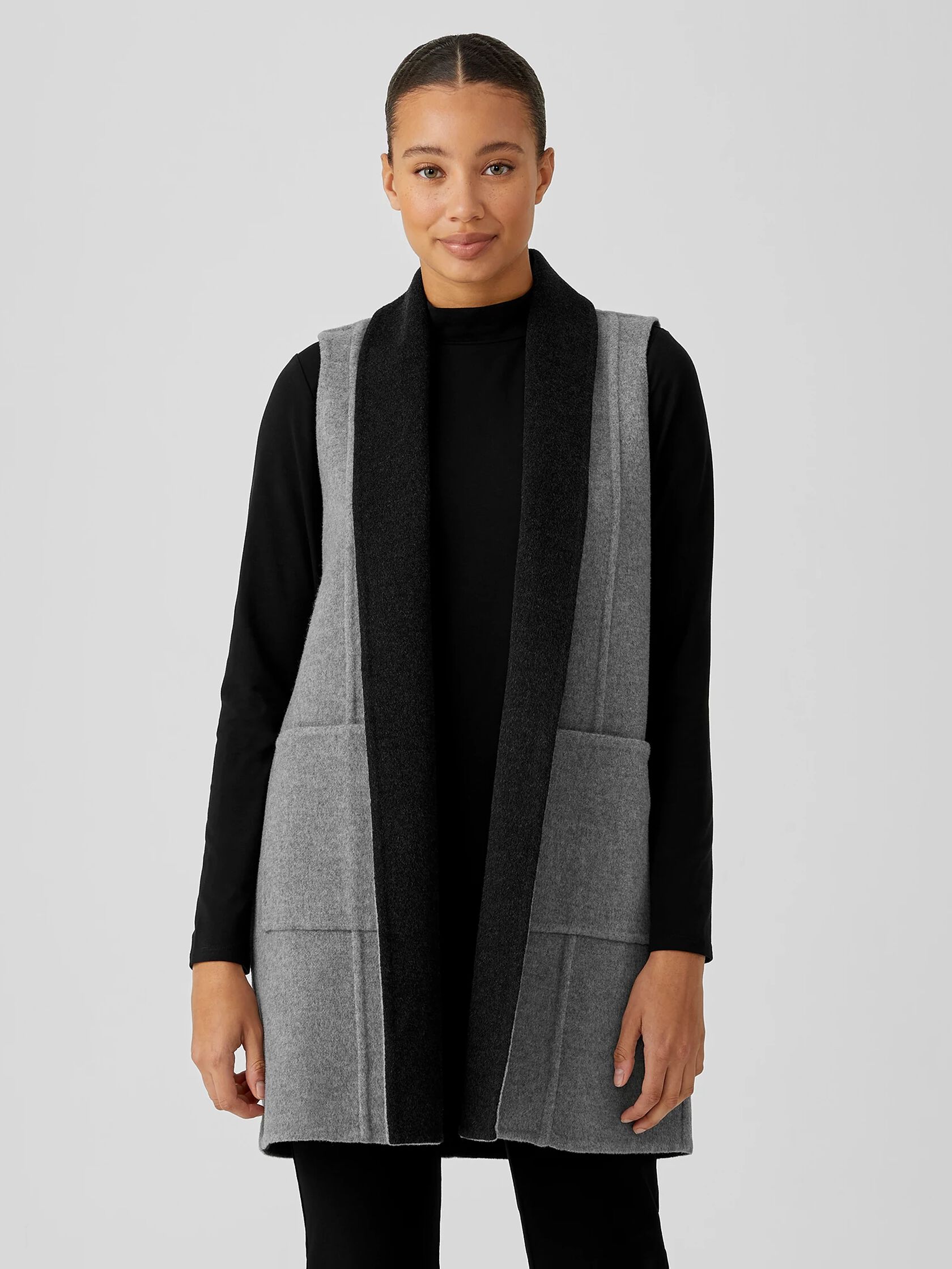 Doubleface Wool Cashmere Vest