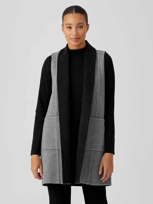 Doubleface Wool Cashmere Vest