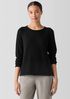 Peruvian Cotton Blend Crew Neck Top