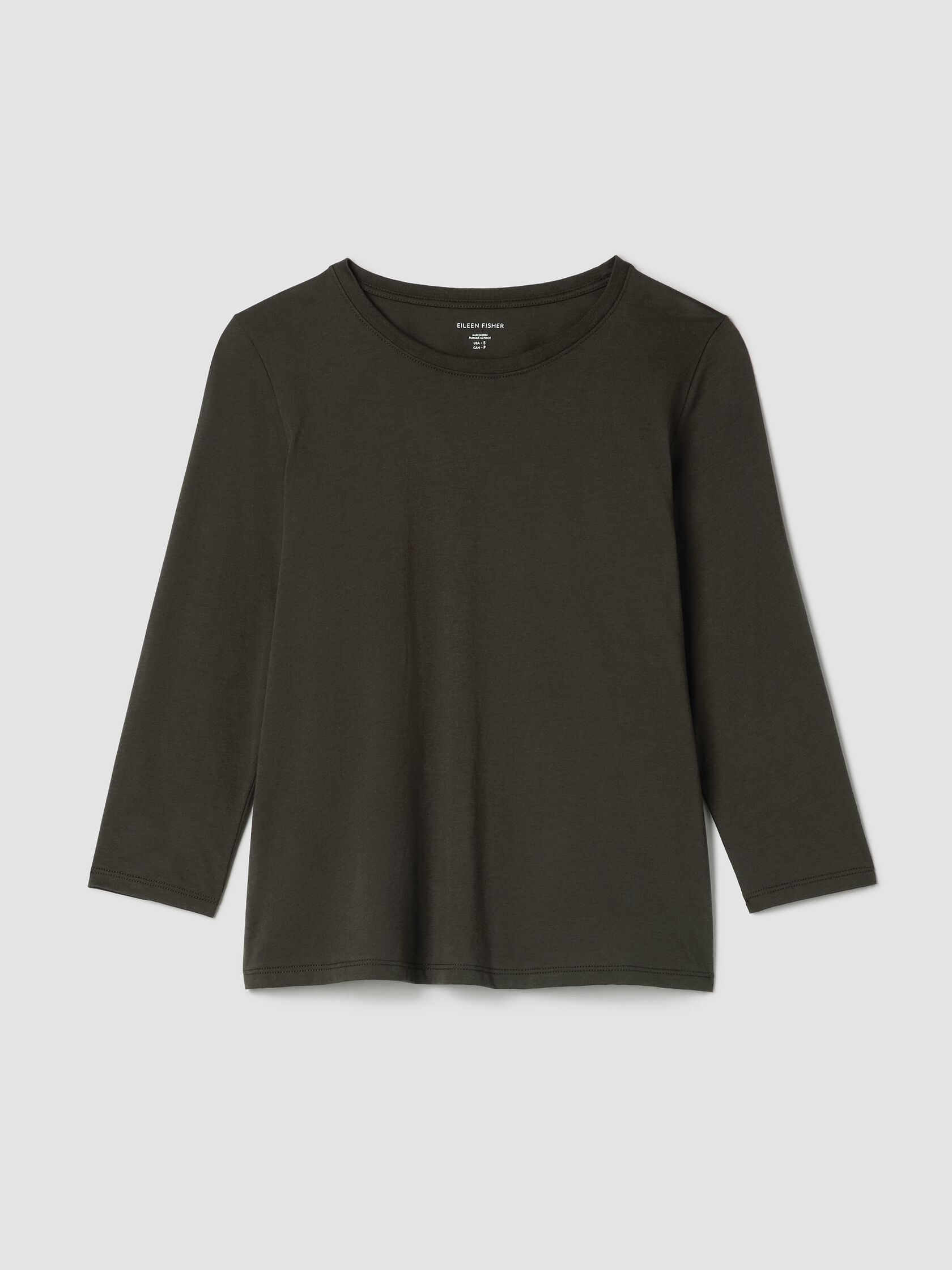 Organic Pima Cotton Jersey Long-Sleeve Tee