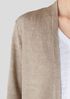 Organic Linen Délavé Rib Long Cardigan