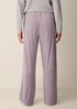 Cozy Velour Knit Wide-Leg Pant