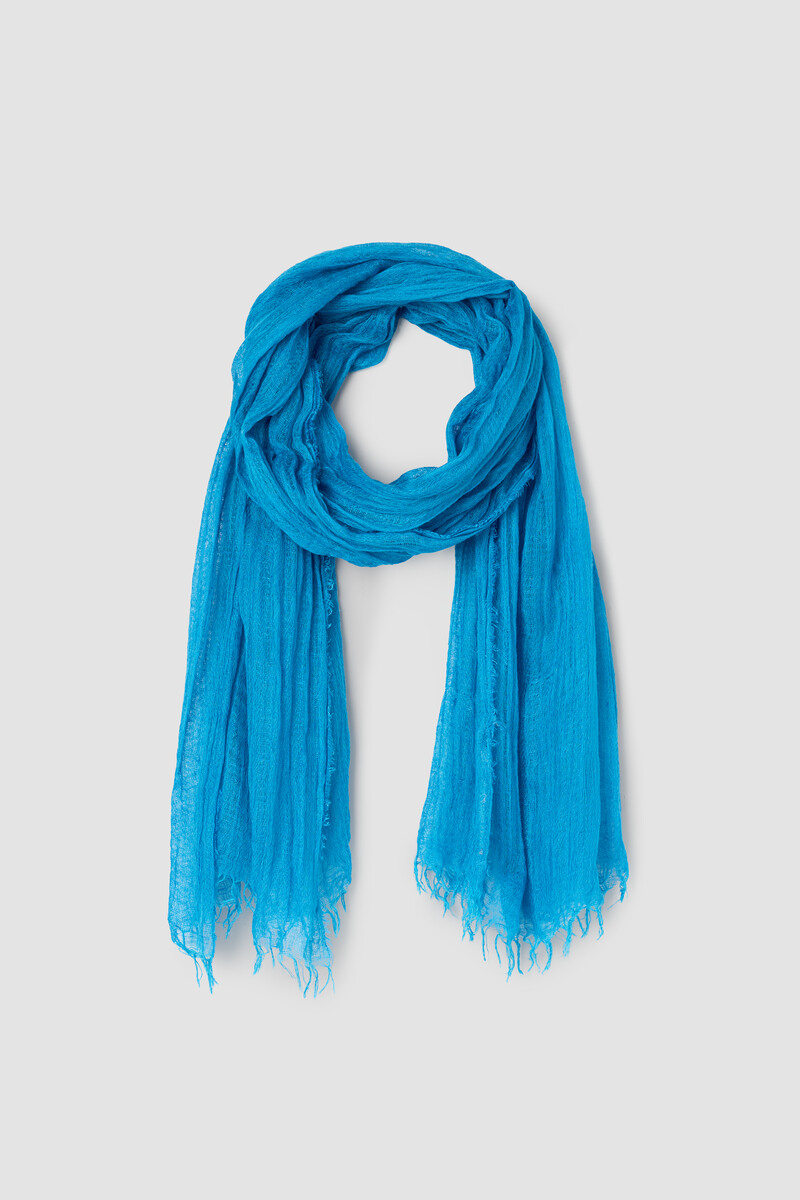 Textured Linen Blend Scarf Textured Linen Blend Scarf