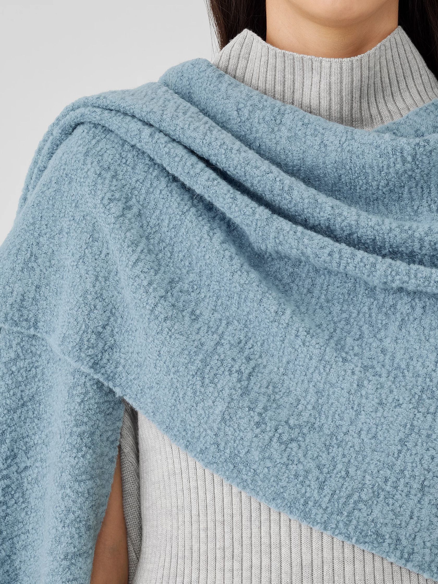 Fluffy Boucle Scarf