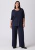 Stretch Silk Jersey Scoop Neck Top