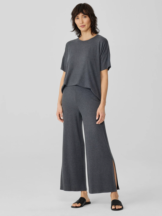 Fine Jersey Pant with Slits