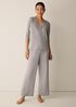 Organic Cotton Rib V-Neck Sleep Top