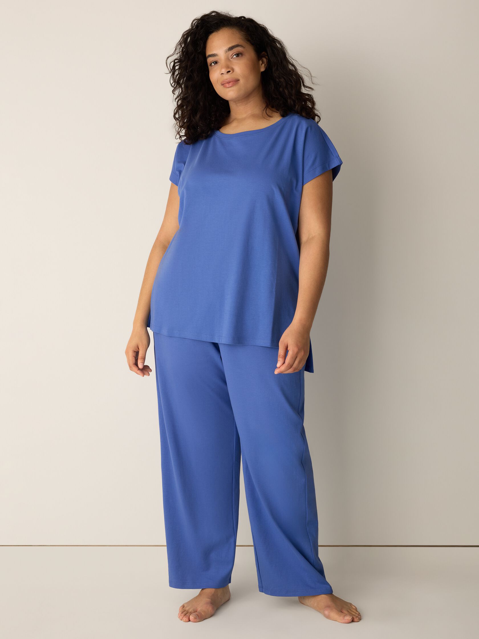 Organic Cotton Interlock Straight Sleep Pant