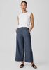 Airy Organic Cotton Twill Wide-Leg Pant