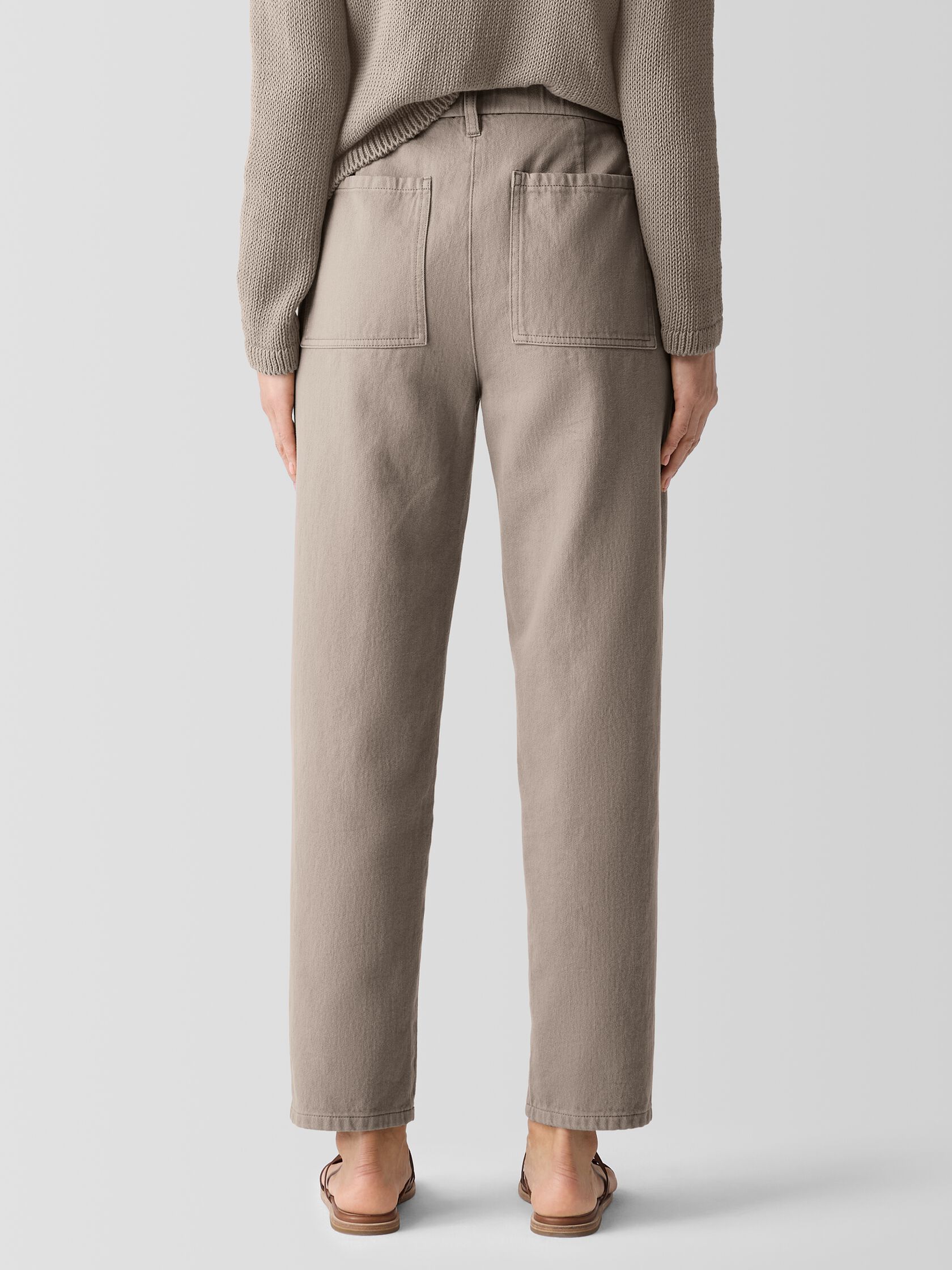 Garment-Dyed Utility Organic Cotton Tapered Pant