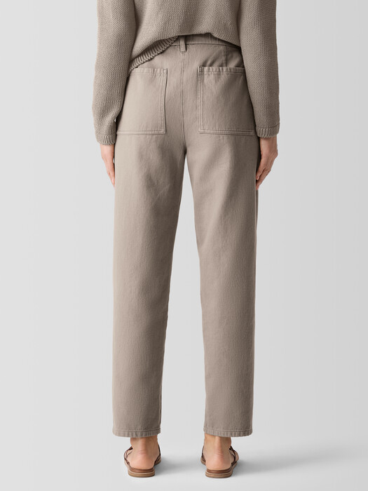 Garment-Dyed Utility Organic Cotton Tapered Pant