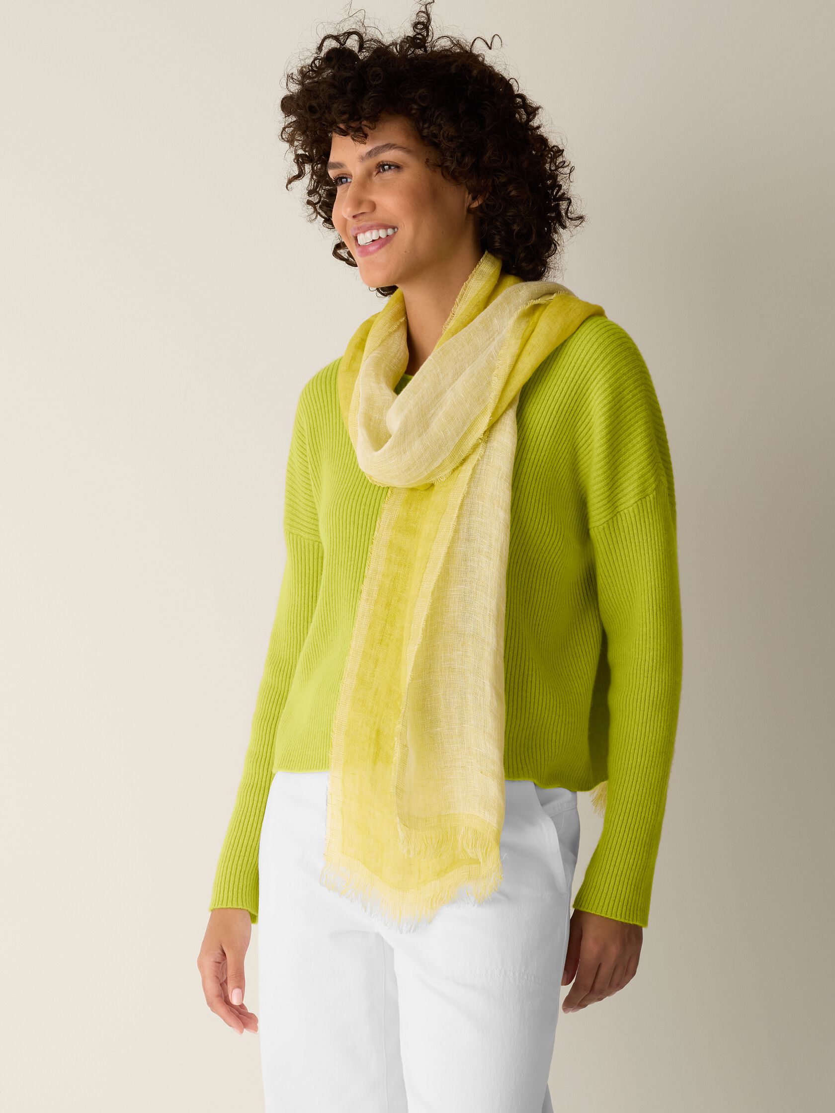 Linen Doubleweave Scarf