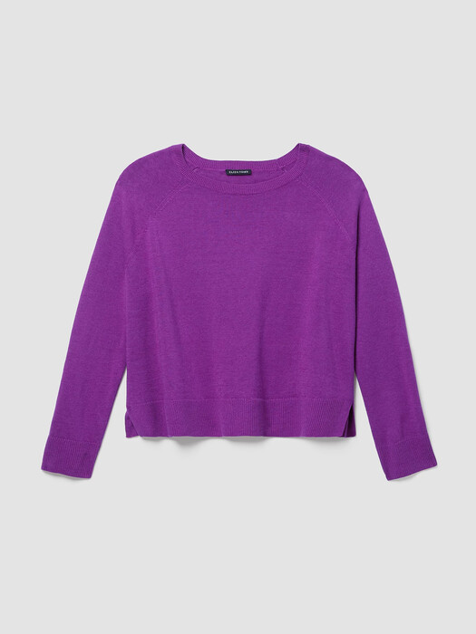 Organic Linen Cotton Raglan-Sleeve Top