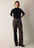 Stretch Silk Jersey Turtleneck Top