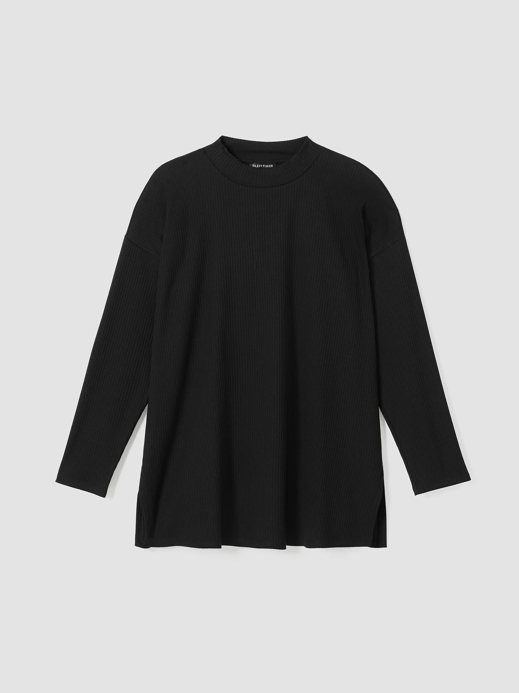 Cozy Stretch Rib Crew Neck Top