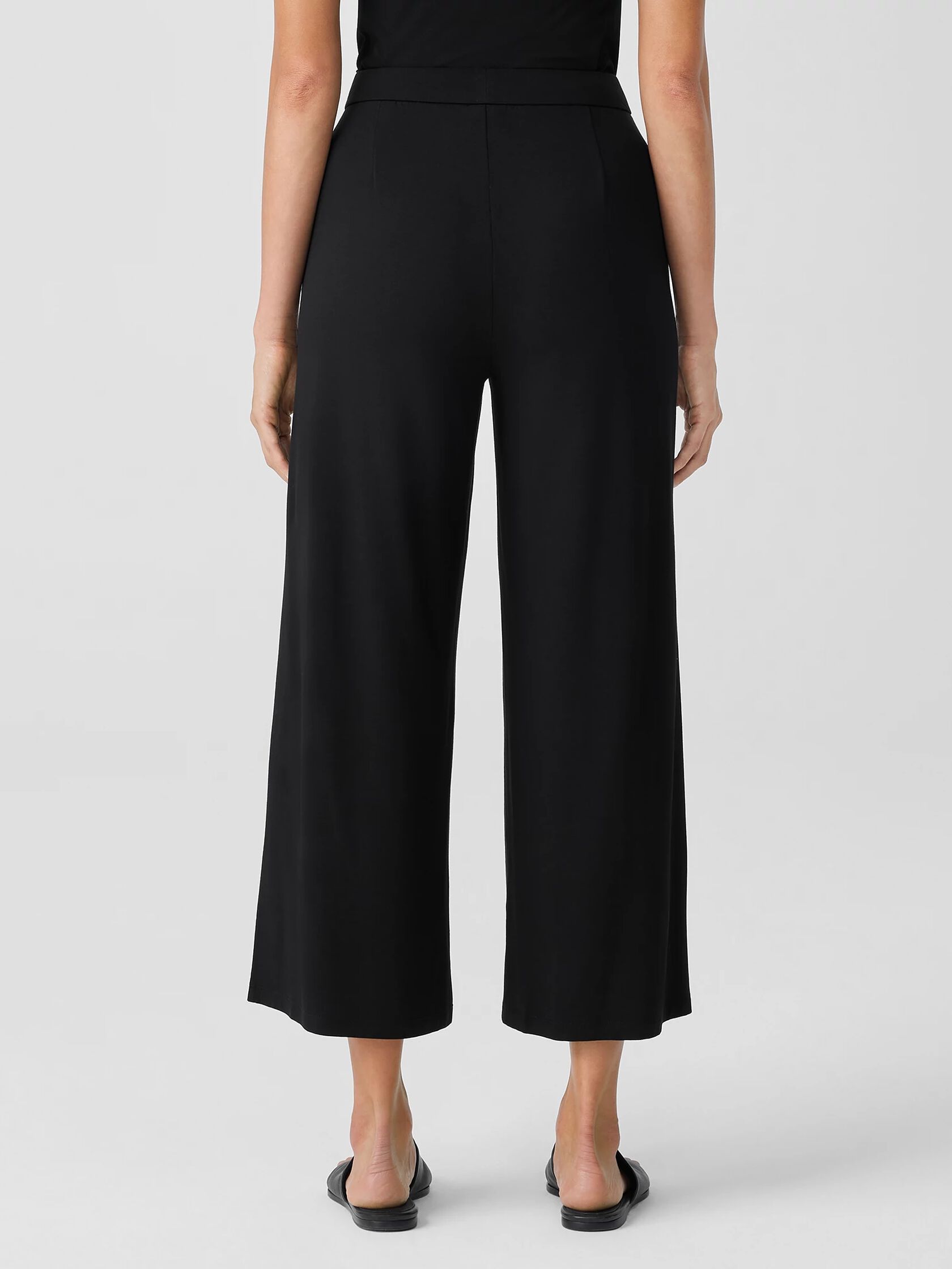 Fine Jersey Wide-Leg Pant