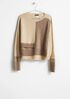 Resewn Two-Toned Cashmere Box-Top