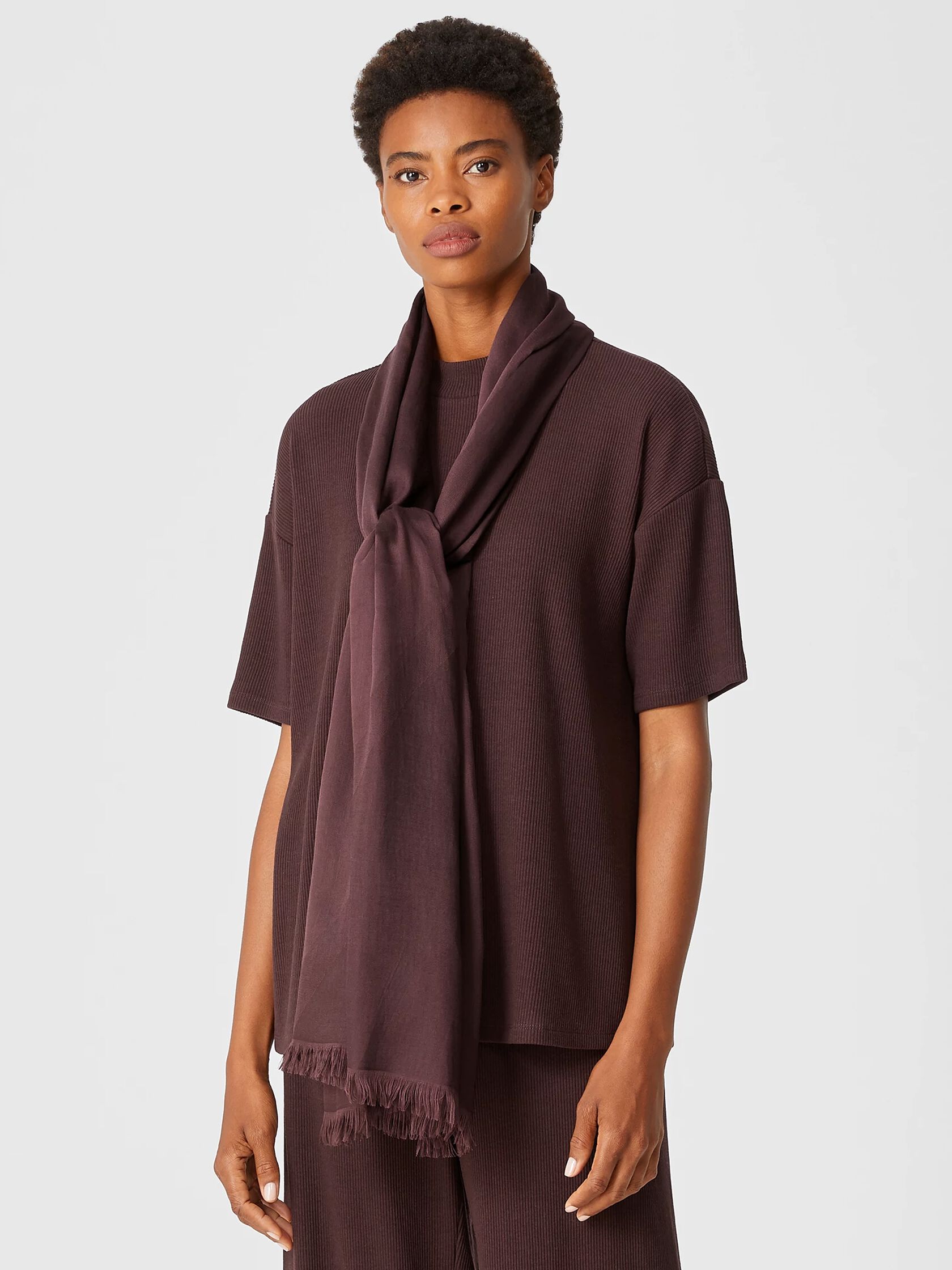 Organic Cotton Prism Jacquard Scarf