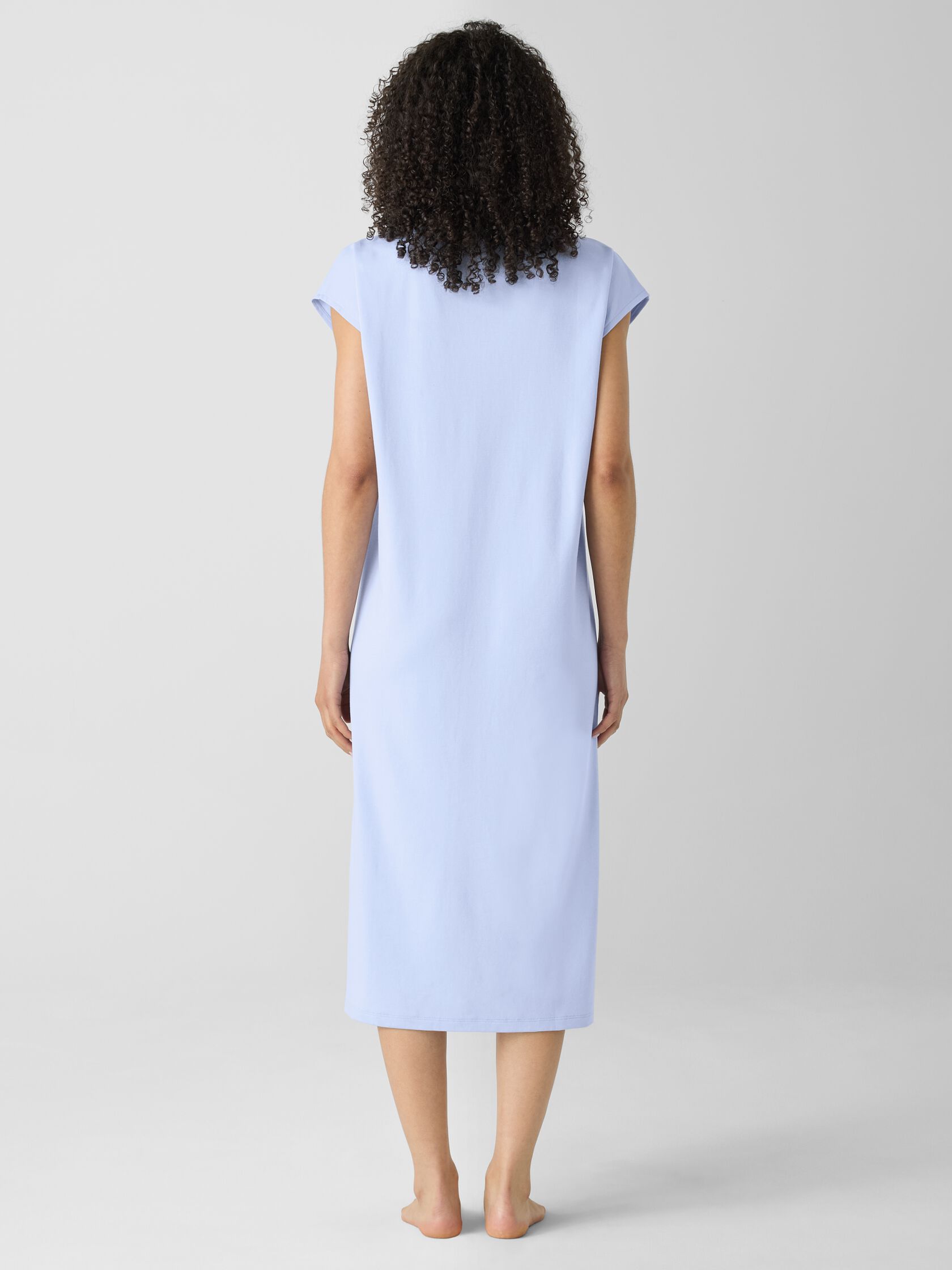 Organic Cotton Interlock Ballet Neck Sleep Dress