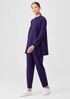 Cozy Brushed Terry Hug Crew Neck Long Top