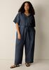 Airy Organic Cotton Twill Jumpsuit