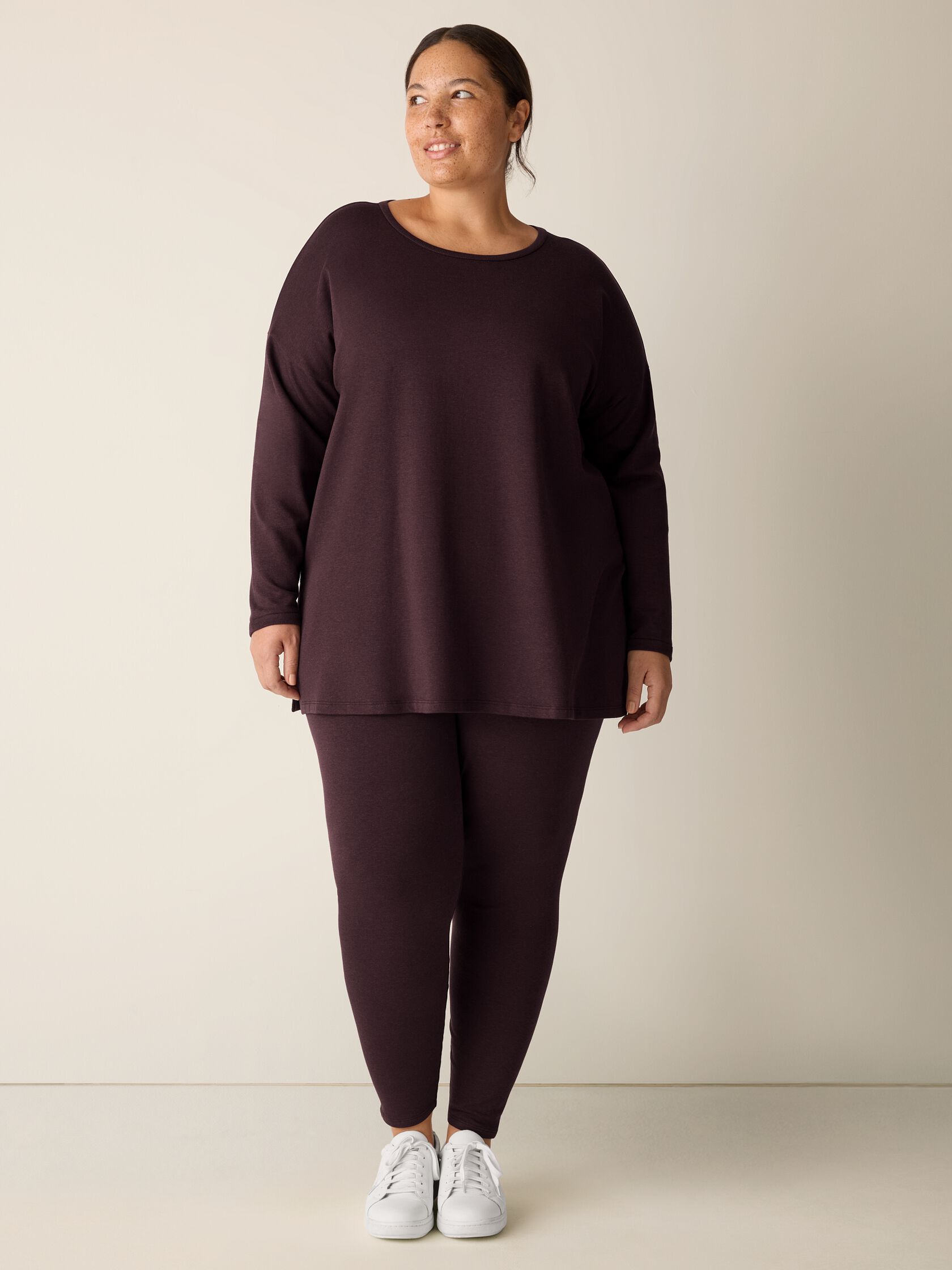 Cozy Brushed Terry Hug Long Box-Top