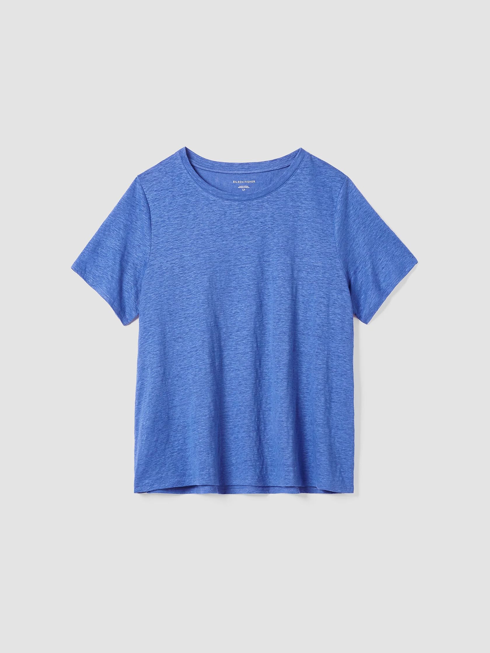 Organic Linen Jersey Crew Neck Tee