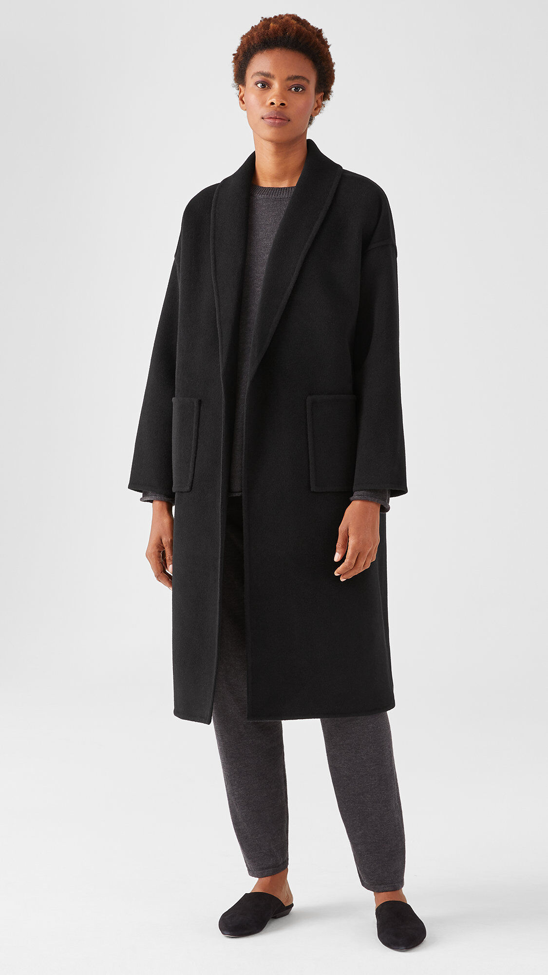 ジャケット・アウター LOUREN big shawl collar double coat ジャケット・アウター LOUREN big shawl collar double coat