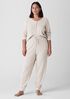 Mélange Organic Cotton Waffle Jogger Sleep Pant