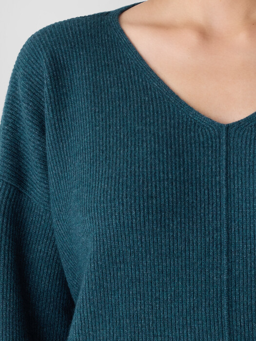 Italian Cashmere V-Neck Top