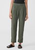 Puckered Organic Linen Tapered Pant