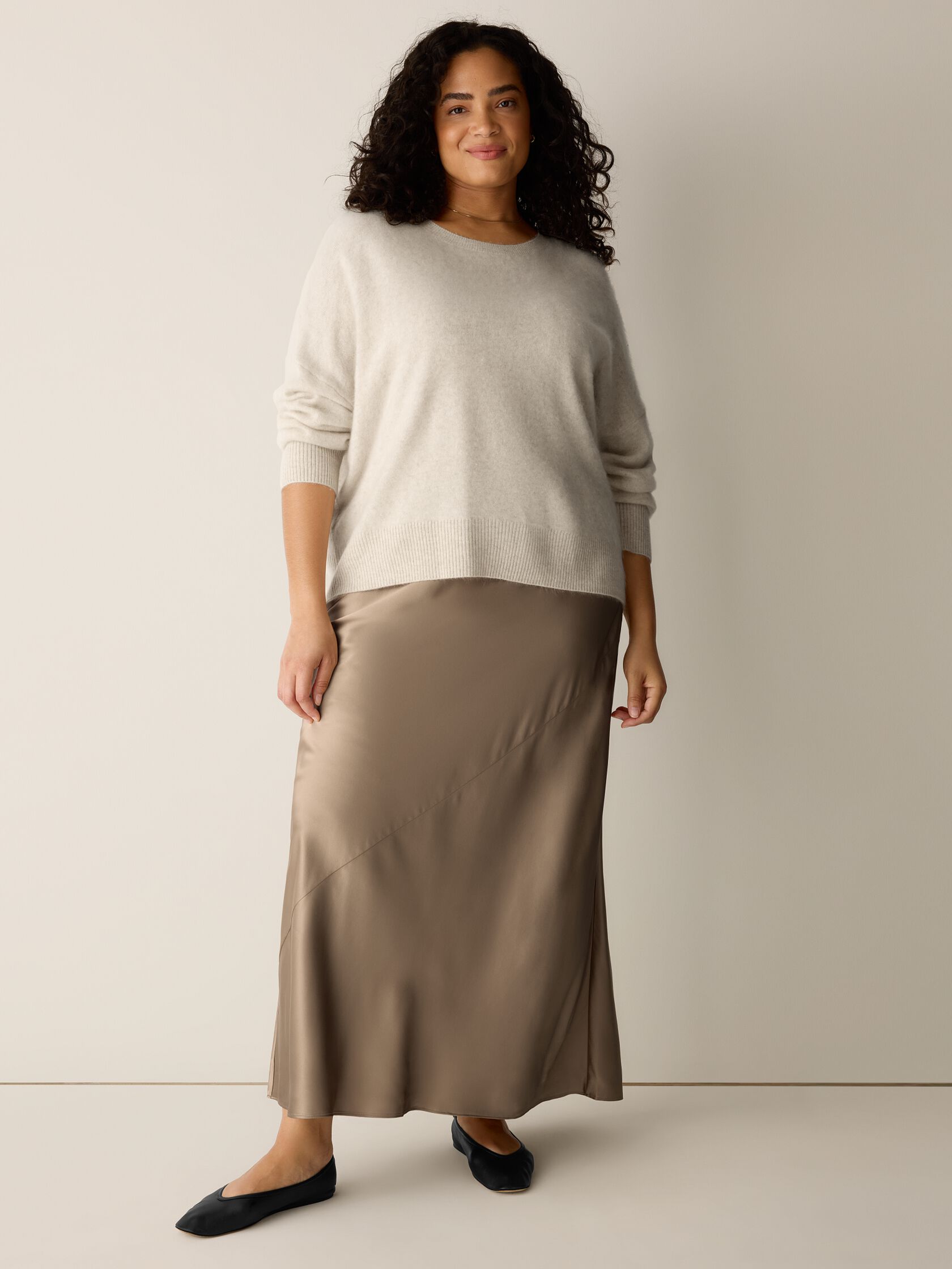 Cashmere Fluff Crew Neck Top