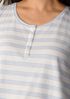 Striped Organic Cotton Jersey Sleep Set