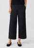 Cotton Blend Ponte Wide-Leg Pant