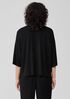 Fine Jersey Column-Sleeve Top