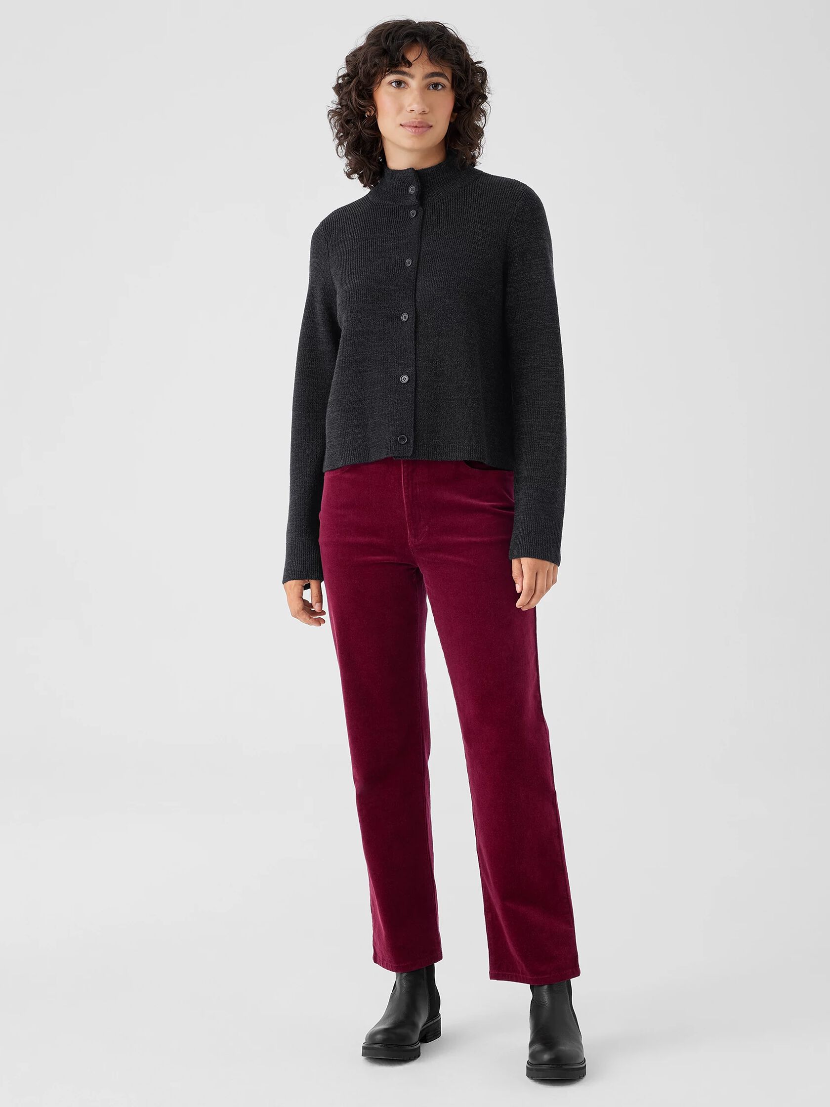 Twisted Merino Cardigan in Regenerative Wool