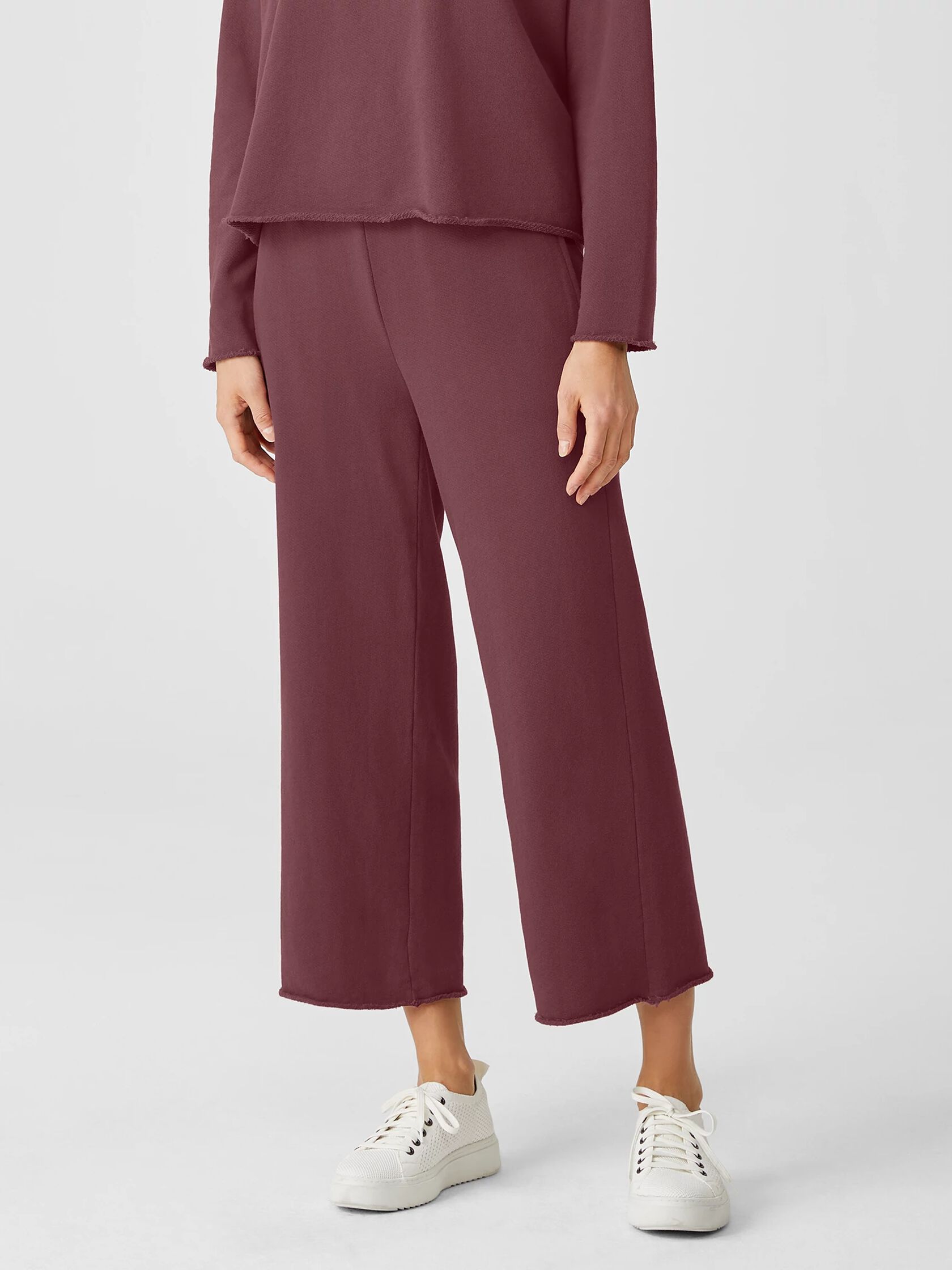 Lightweight Organic Cotton Terry Straight Pant