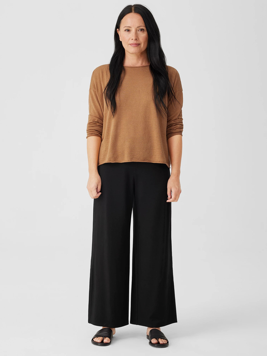 Stretch Jersey Knit Pant with Slits