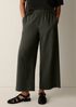 Organic Cotton Pucker Wide-Leg Pant