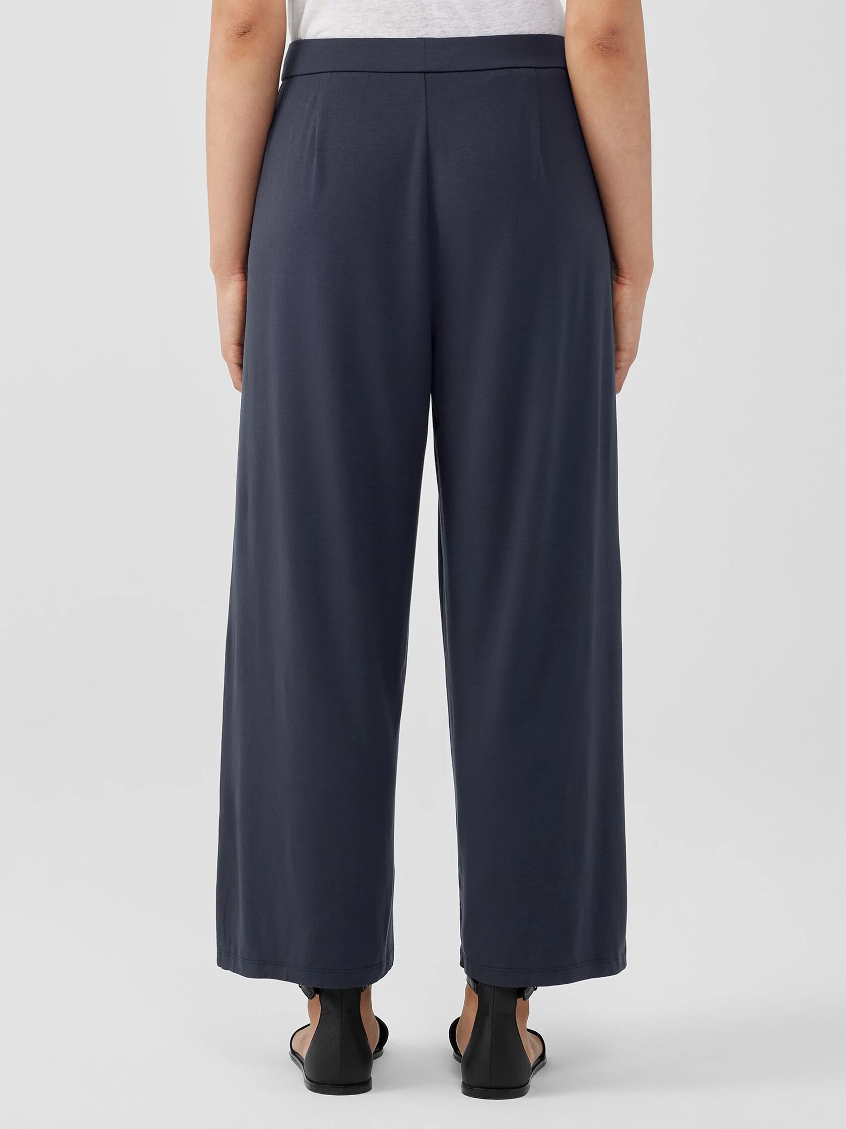 Fine Jersey Wide-Leg Pant