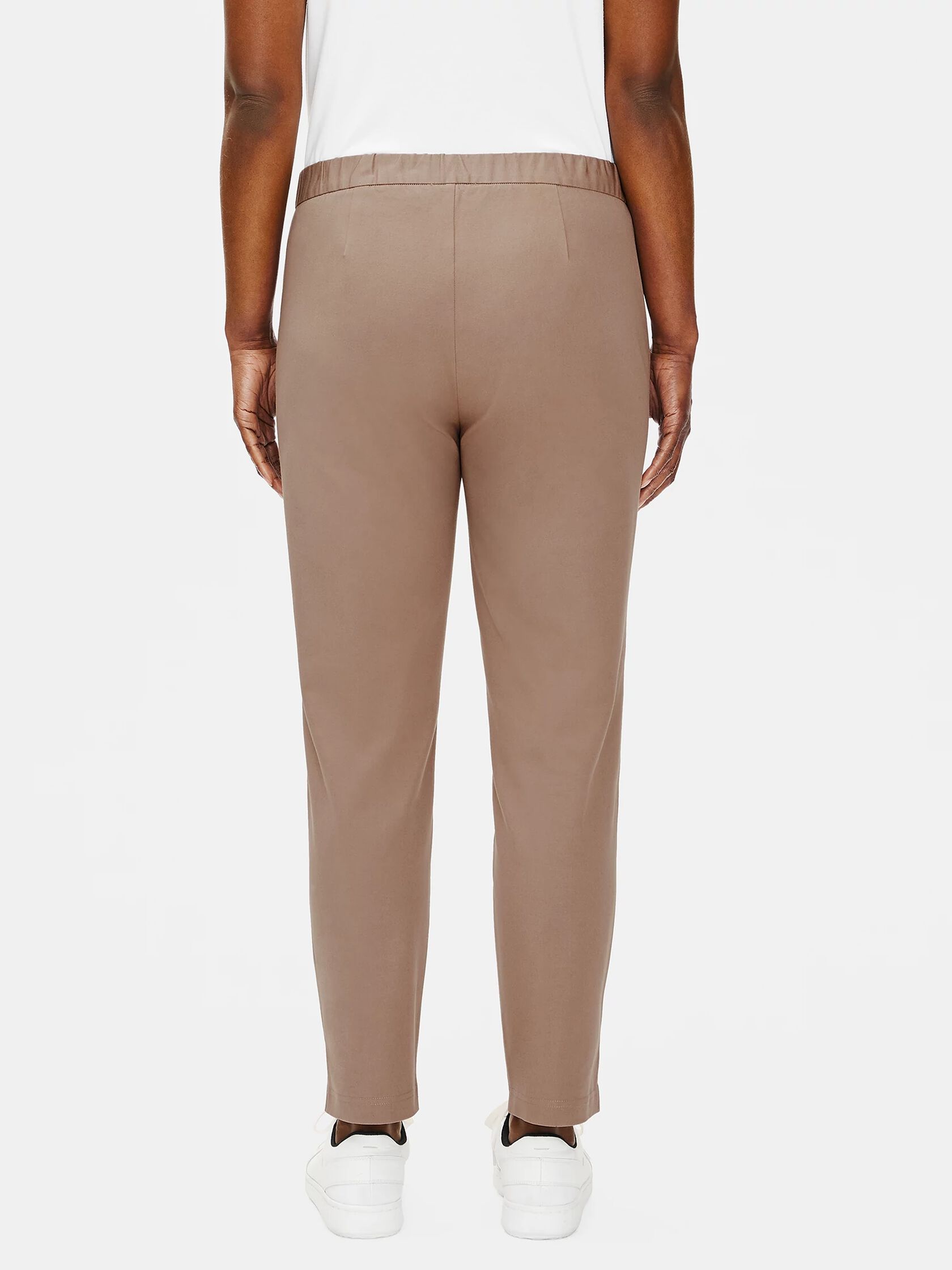 Organic Cotton Twill Slim Ankle Pant