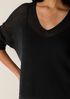 Organic Linen Cotton V-Neck Box-Top