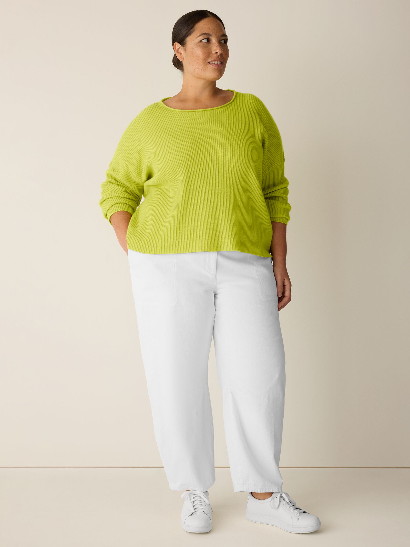 Italian Cashmere Crew Neck Top