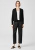 Organic Linen Cotton Tuck Cropped Cardigan