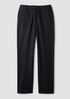 M&eacute;lange Felted Wool Jersey Full-Length Straight Trouser in&nbsp;Regenerative Wool