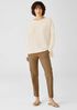 Organic Linen Cotton Crew Neck Box-Top